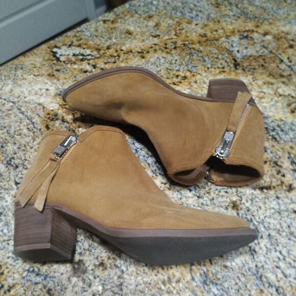 Steven By Steve Madden Doris Pointed-Toe Booties Leather Brown Women's 9.5 M - Picture 4 of 15